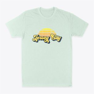 Jersey City New Jersey Sublime Sunset Classic Dad T-Shirt