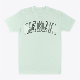 Oak Island North Carolina Trendy Block Classic Dad T-Shirt