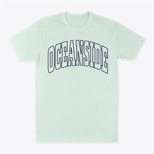 Oceanside Oregon Trendy Block Classic Dad T-Shirt