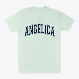 Angelica New York Varsity Classic Dad T-Shirt