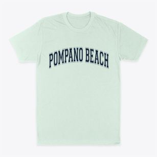 Pompano Beach Florida Varsity Classic Dad T-Shirt