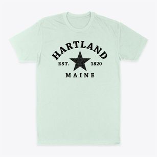 Hartland Maine Star Classic Dad T-Shirt