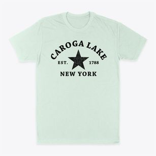 Caroga Lake New York Star Classic Dad T-Shirt