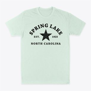 Spring Lake North Carolina Star Classic Dad T-Shirt