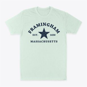 Framingham Massachusetts Star Classic Dad T-Shirt