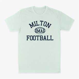 Milton Massachusetts Football Classic Dad T-Shirt