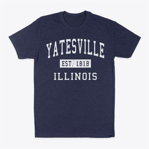 Yatesville Illinois Classic Established Classic Dad T-Shirt
