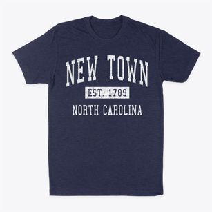 New Town North Carolina Classic Established Classic Dad T-Shirt