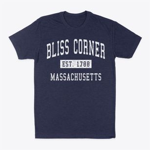 Bliss Corner Massachusetts Classic Established Classic Dad T-Shirt
