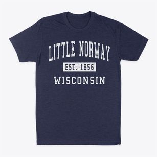 Little Norway Wisconsin Classic Established Classic Dad T-Shirt