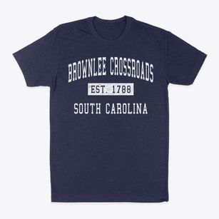 Brownlee Crossroads South Carolina Classic Established Classic Dad T-Shirt
