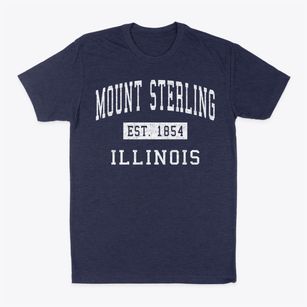 Mount Sterling Illinois Classic Established Classic Dad T-Shirt