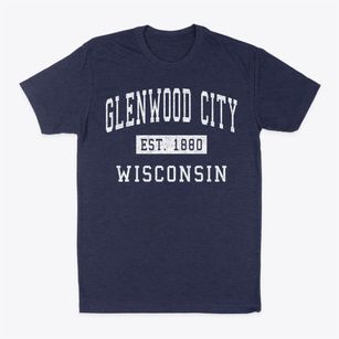 Glenwood City Wisconsin Classic Established Classic Dad T-Shirt