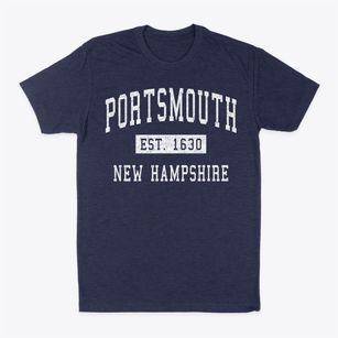 Portsmouth New Hampshire Classic Established Classic Dad T-Shirt