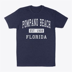 Pompano Beach Florida Classic Established Classic Dad T-Shirt