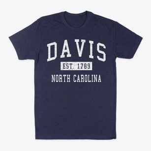 Davis North Carolina Classic Established Classic Dad T-Shirt