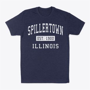 Spillertown Illinois Classic Established Classic Dad T-Shirt