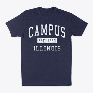 Campus Illinois Classic Established Classic Dad T-Shirt