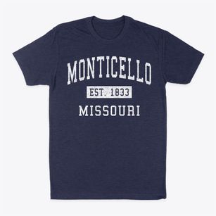 Monticello Missouri Classic Established Classic Dad T-Shirt
