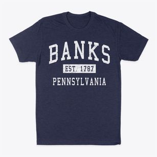 Banks Pennsylvania Classic Established Classic Dad T-Shirt