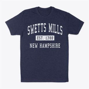 Swetts Mills New Hampshire Classic Established Classic Dad T-Shirt