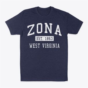 Zona West Virginia Classic Established Classic Dad T-Shirt