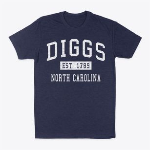 Diggs North Carolina Classic Established Classic Dad T-Shirt