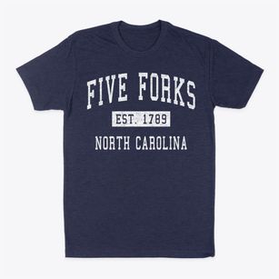 Five Forks North Carolina Classic Established Classic Dad T-Shirt
