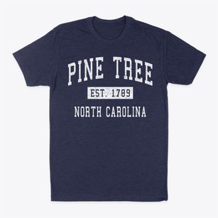 Pine Tree North Carolina Classic Established Classic Dad T-Shirt