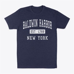 Baldwin Harbor New York Classic Established Classic Dad T-Shirt