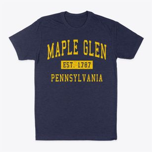 Maple Glen Pennsylvania Classic Established Classic Dad T-Shirt