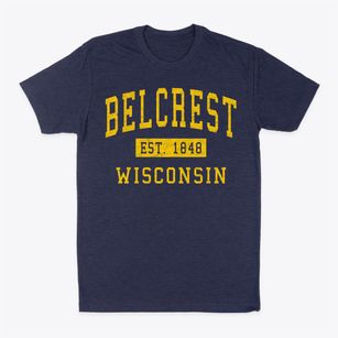 Belcrest Wisconsin Classic Established Classic Dad T-Shirt