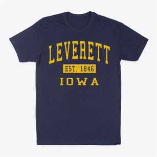 Leverett Iowa Classic Established Classic Dad T-Shirt