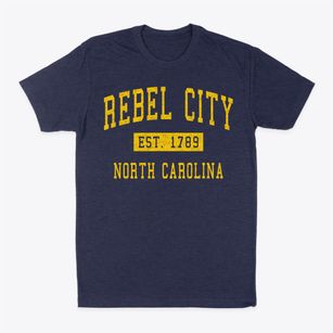 Rebel City North Carolina Classic Established Classic Dad T-Shirt