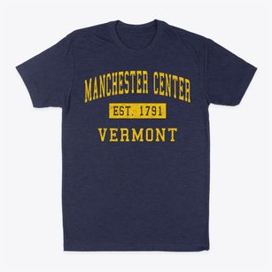 Manchester Center Vermont Classic Established Classic Dad T-Shirt