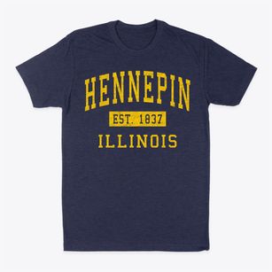Hennepin Illinois Classic Established Classic Dad T-Shirt