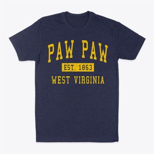 Paw Paw West Virginia Classic Established Classic Dad T-Shirt