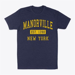 Manorville New York Classic Established Classic Dad T-Shirt