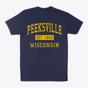 Peeksville Wisconsin Classic Established Classic Dad T-Shirt