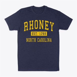 Rhoney North Carolina Classic Established Classic Dad T-Shirt