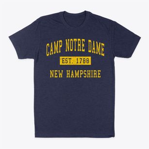 Camp Notre Dame New Hampshire Classic Established Classic Dad T-Shirt