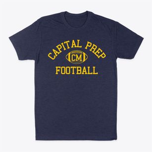 Capital Prep Magnet School Classic Football Classic Dad T-Shirt