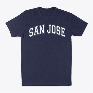 San Jose Parish Varsity Arch Classic Dad T-Shirt