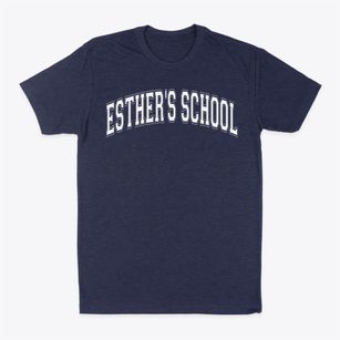 Esther's School Varsity Arch Classic Dad T-Shirt