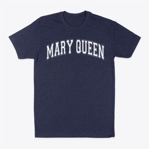 Mary Queen Activities Calendar Varsity Arch Classic Dad T-Shirt