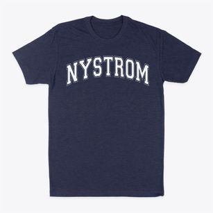 Nystrom Elementary School Varsity Arch Classic Dad T-Shirt