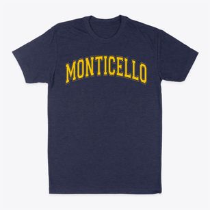 Monticello Elementary School Varsity Arch Classic Dad T-Shirt