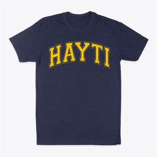 Hayti Upper Elementary School Varsity Arch Classic Dad T-Shirt