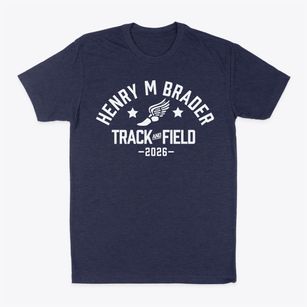 Henry M Brader Elementary School Track and Field Classic Dad T-Shirt