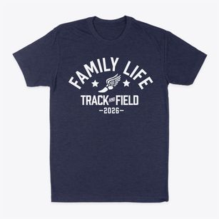 Family Life Academy Track and Field Classic Dad T-Shirt